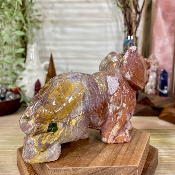 0971 Ocean Jasper Tiger Crystal Carving - Picture 11 of 13